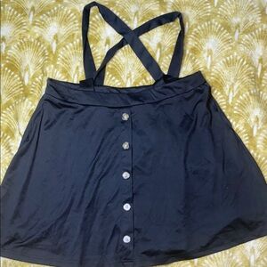 SHEIN Black Button-Front Skirt